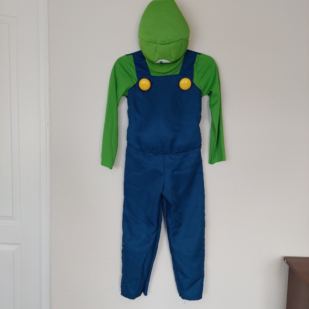 Super Mario Brothers‎ Luigi Costume Size 7-8